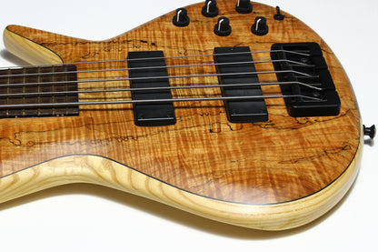 MTD Michael Tobias Designs Through Neck TN 535–24 Bass Kingston New York USA Five String Spalted Maple Bartolini Pickups