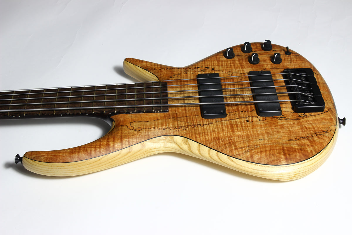 MTD Michael Tobias Designs Through Neck TN 535–24 Bass Kingston New York USA Five String Spalted Maple Bartolini Pickups