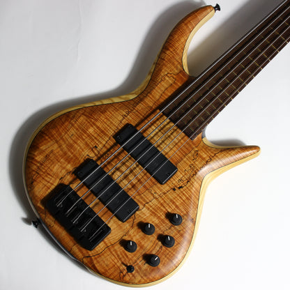 MTD Michael Tobias Designs Through Neck TN 535–24 Bass Kingston New York USA Five String Spalted Maple Bartolini Pickups