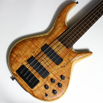 MTD Michael Tobias Designs Through Neck TN 535–24 Bass Kingston New York USA Five String Spalted Maple Bartolini Pickups