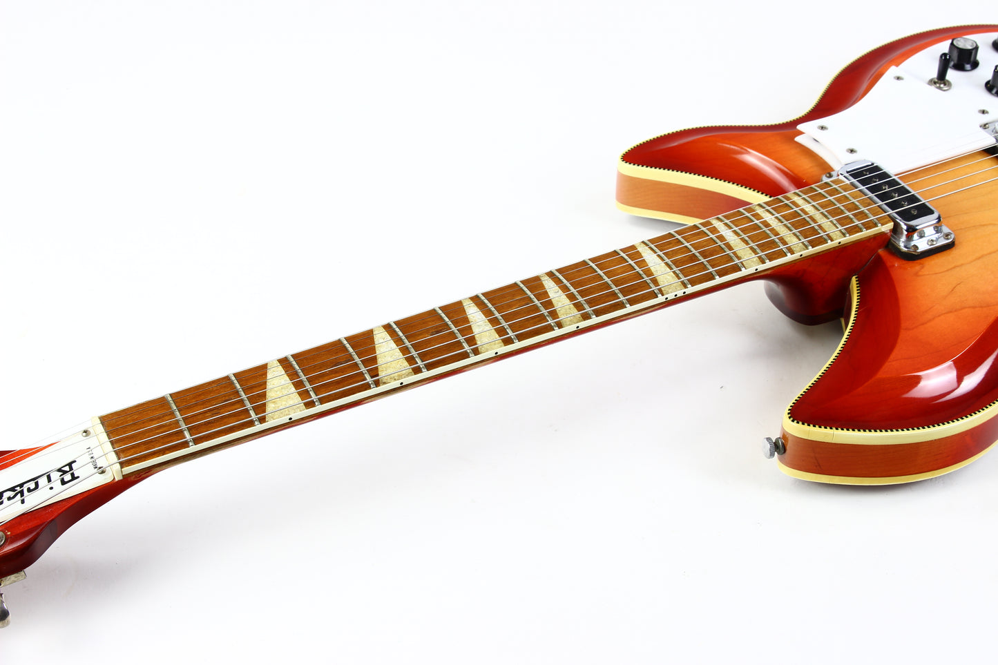 1969 Rickenbacker 381 Fireglo Sunburst German Carve VINTAGE GUITAR Checkerboard Binding!