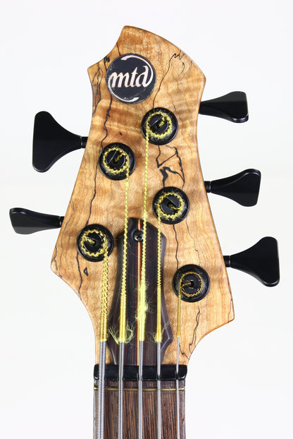 MTD Michael Tobias Designs Through Neck TN 535–24 Bass Kingston New York USA Five String Spalted Maple Bartolini Pickups