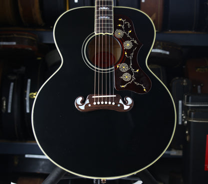 2024 Gibson Montana Elvis SJ-200 Ebony Black | Jumbo Acoustic Acoustic Guitar