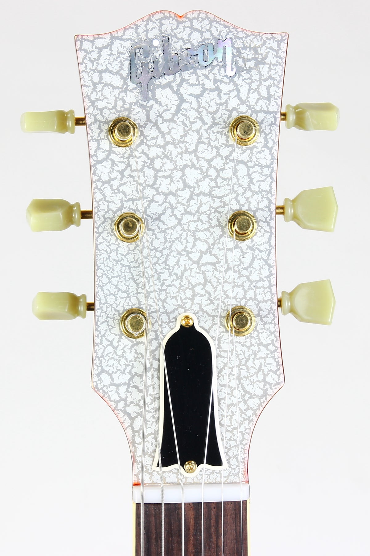 2025 Gibson Custom Shop Mod Shop 1958 Les Paul Standard Reissue WHITE CRACKLE Finish With Matching Headstock Gold Hardware ONE OF A KIND!