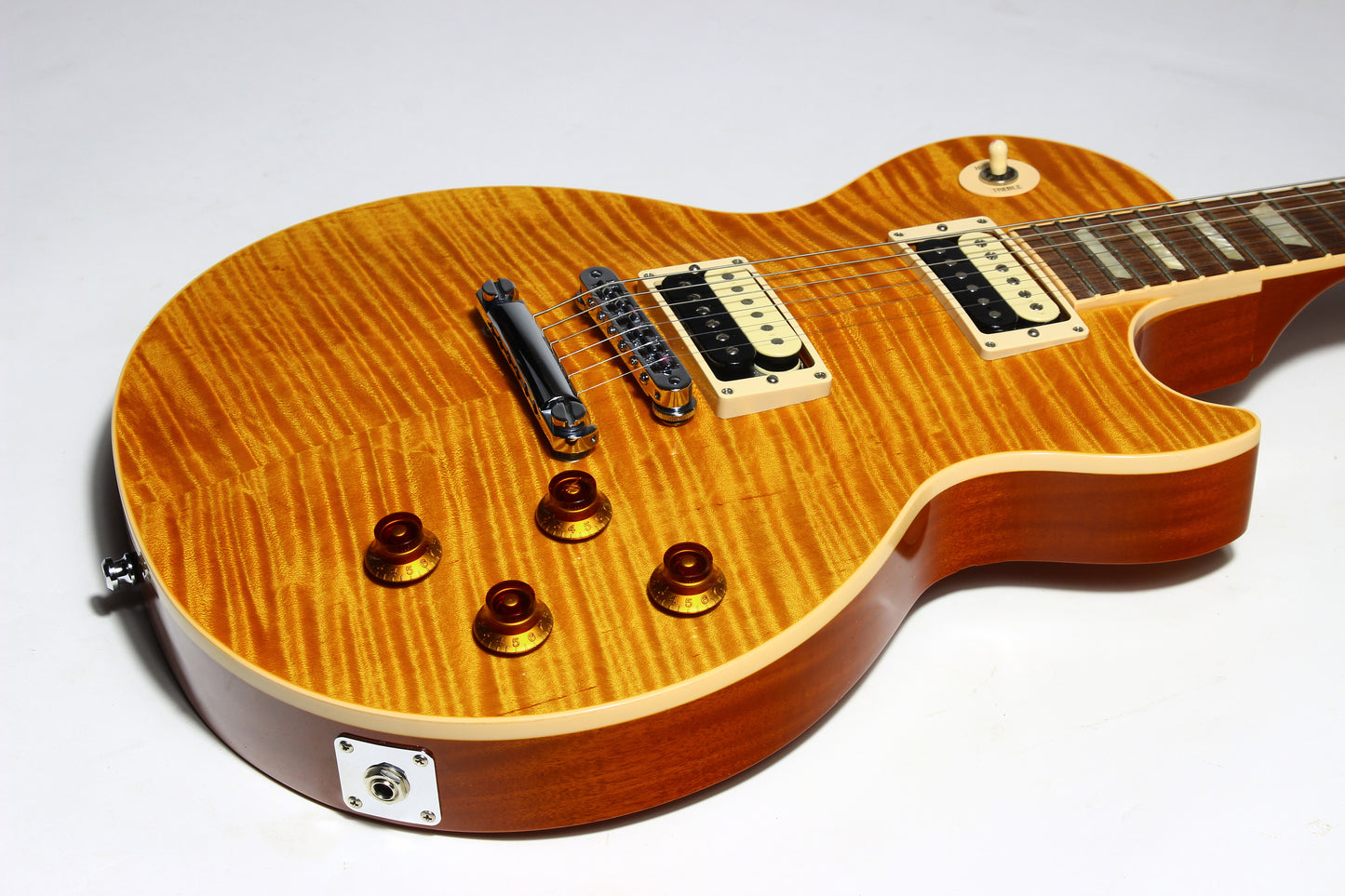 2013 Gibson Les Paul Standard PREMIUM PLUS Trans Amber Slash Pickups KILLER TOP!