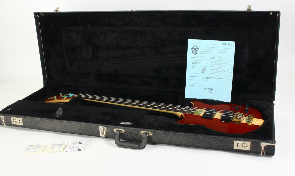 2002 ALEMBIC Custom Short-Scale Electric Bass Guitar Stanley CLARKE Vermilion 4-String