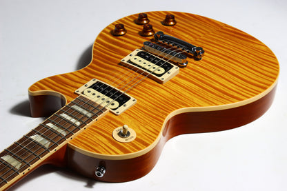 2013 Gibson Les Paul Standard PREMIUM PLUS Trans Amber Slash Pickups KILLER TOP!