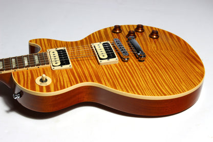 2013 Gibson Les Paul Standard PREMIUM PLUS Trans Amber Slash Pickups KILLER TOP!