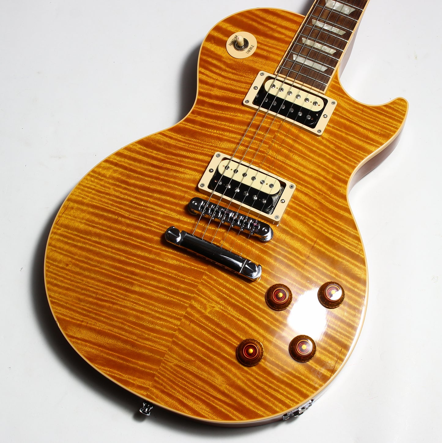 2013 Gibson Les Paul Standard PREMIUM PLUS Trans Amber Slash Pickups KILLER TOP!