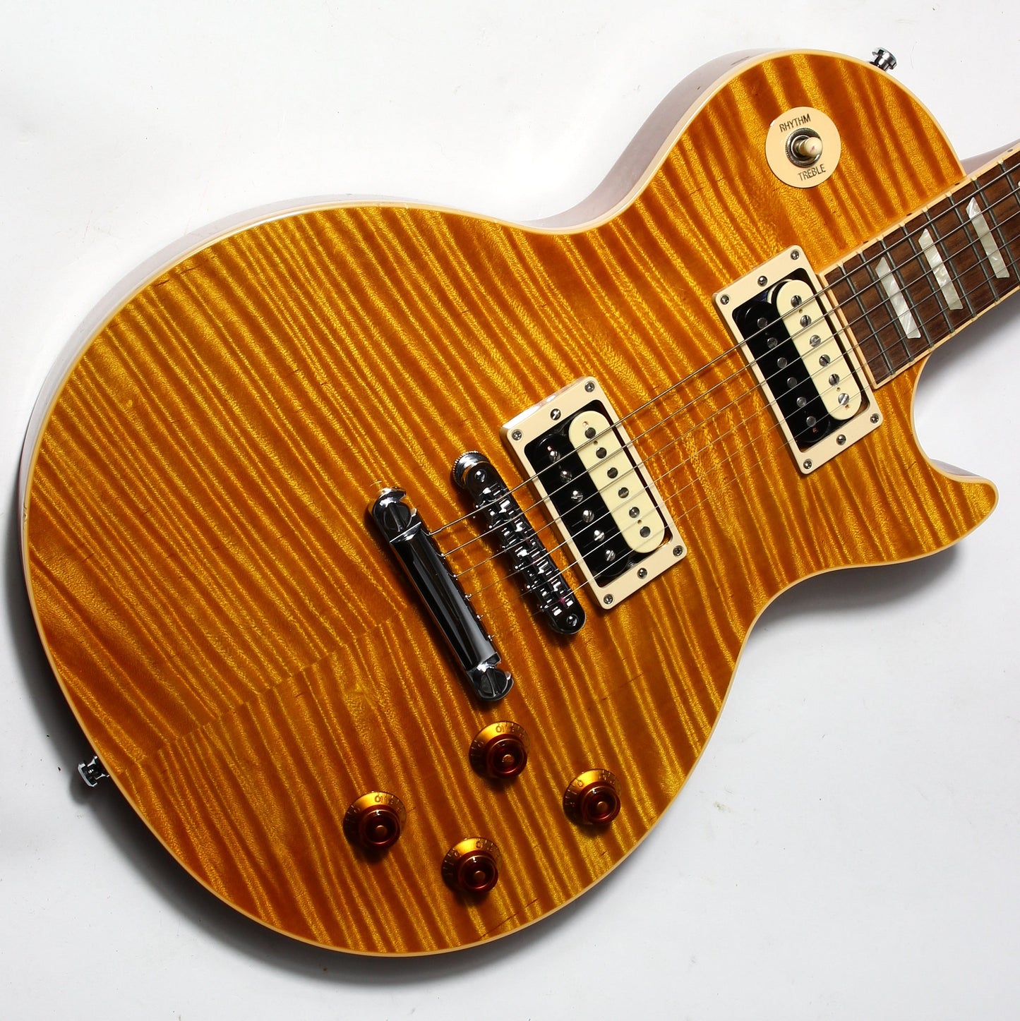 2013 Gibson Les Paul Standard PREMIUM PLUS Trans Amber Slash Pickups KILLER TOP!