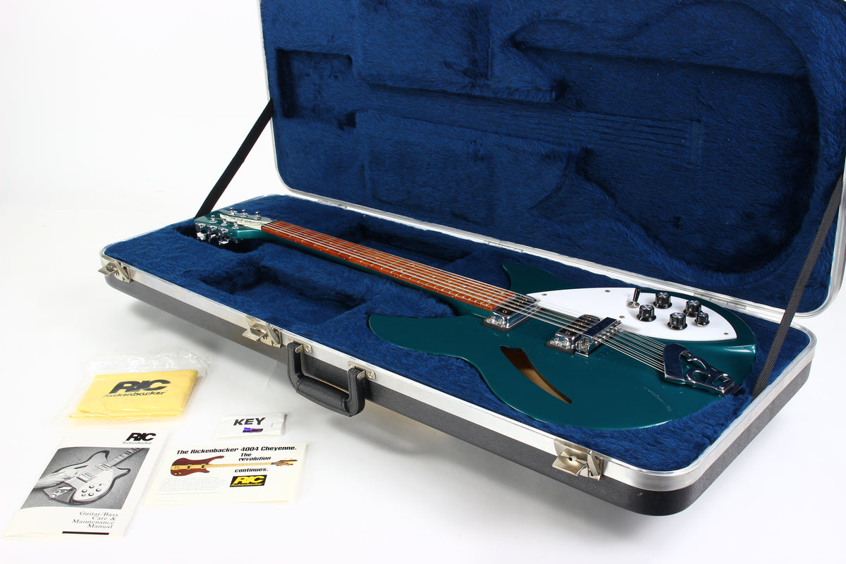 2000 Rickenbacker 330/12 Turquoise 12-String Electric HollowBody Guitar W Original Hard Case