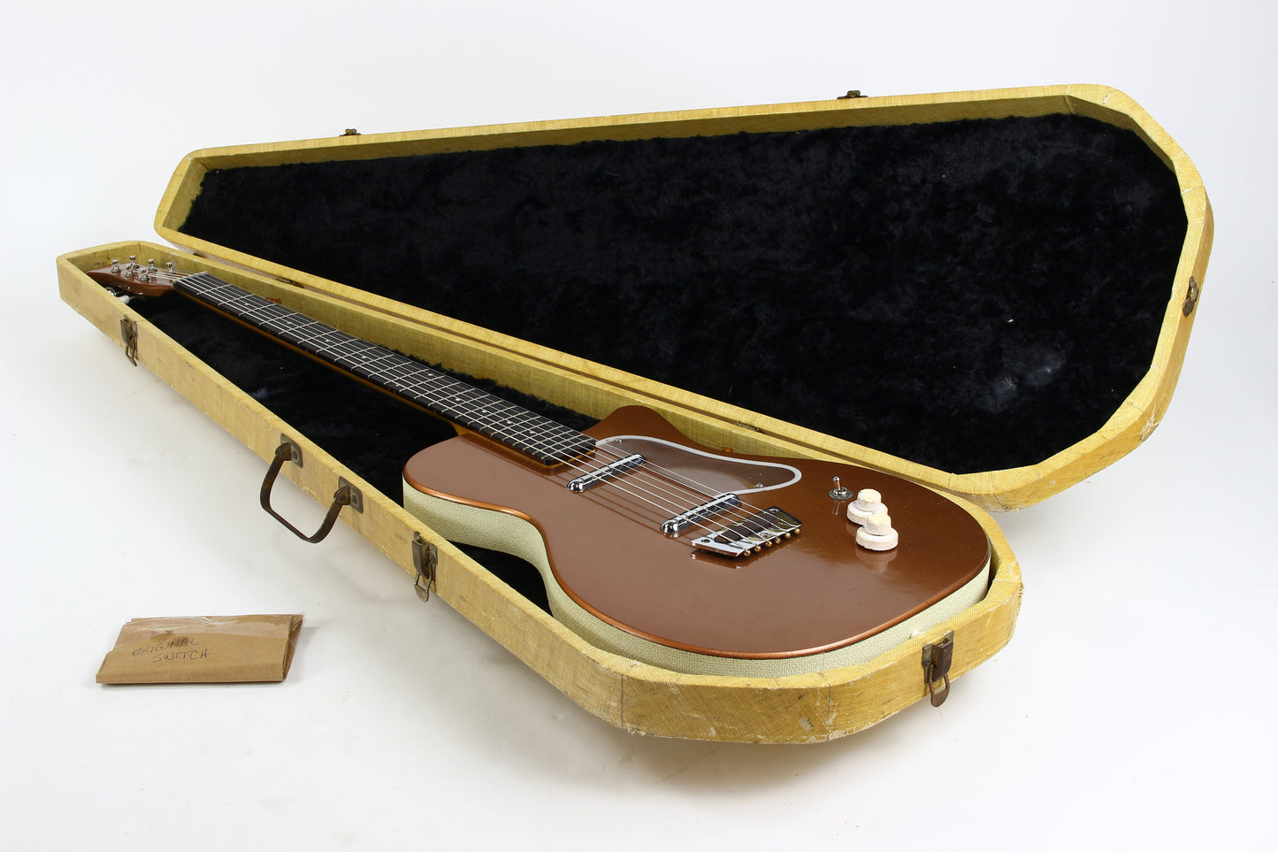 1958 Danelectro SPIEGEL UB-2 Baritone 6-String VI Bass Guitar Copper | Original Coffin Case, EXTREMELY RARE!