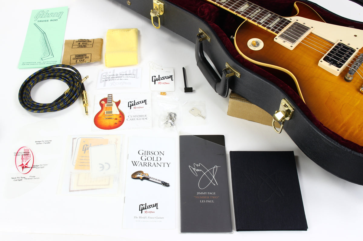 2009 Gibson Custom Shop Jimmy Page Number Two #2 1959 Les Paul Standard Reissue 59 VOS Signature Model