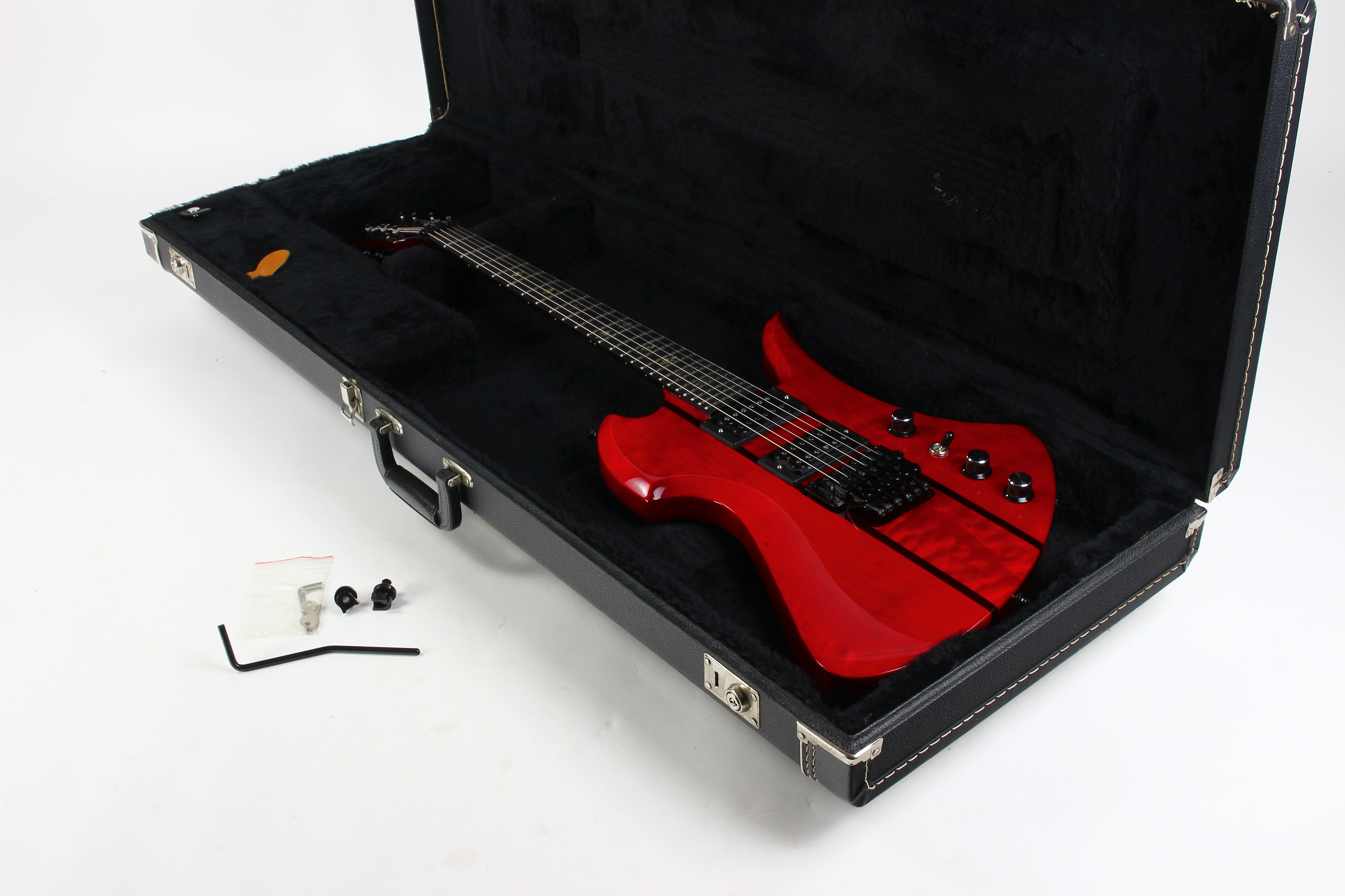 1998 BC Rich USA Mockingbird SL SLASH Transparent Red Floyd Rose
