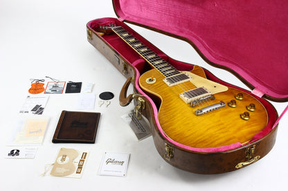 Gibson Custom Tom Murphy Painted Lab Aged BRAZILIAN ROSEWOOD 1959 Les Paul Standard Reissue Limited Edition Tom's Lemon Burst