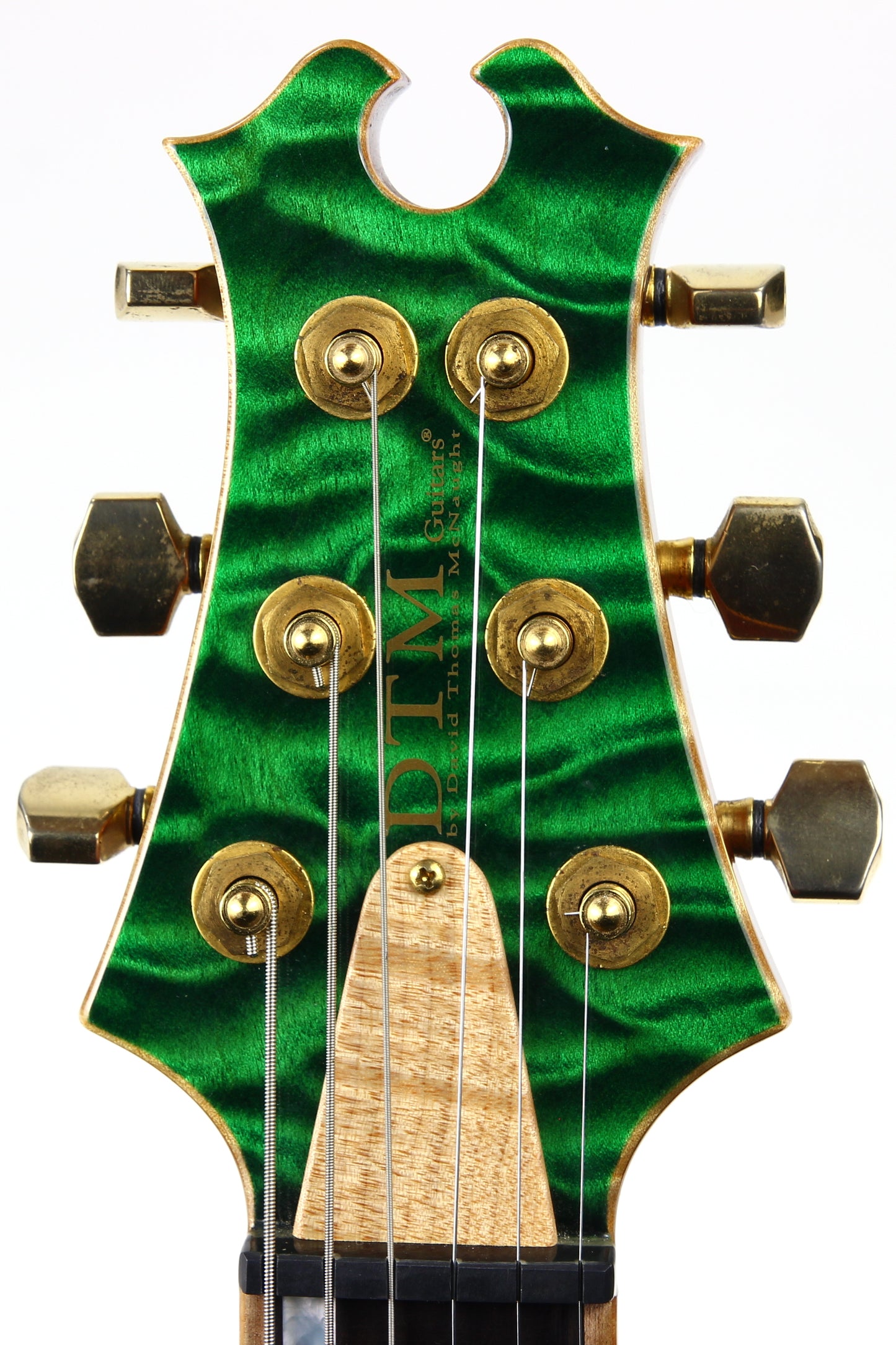 2003 McNaught DTM Phoenix Rising Custom Diamond Set Thru Neck Electric Guitar - KILLER QUILT!