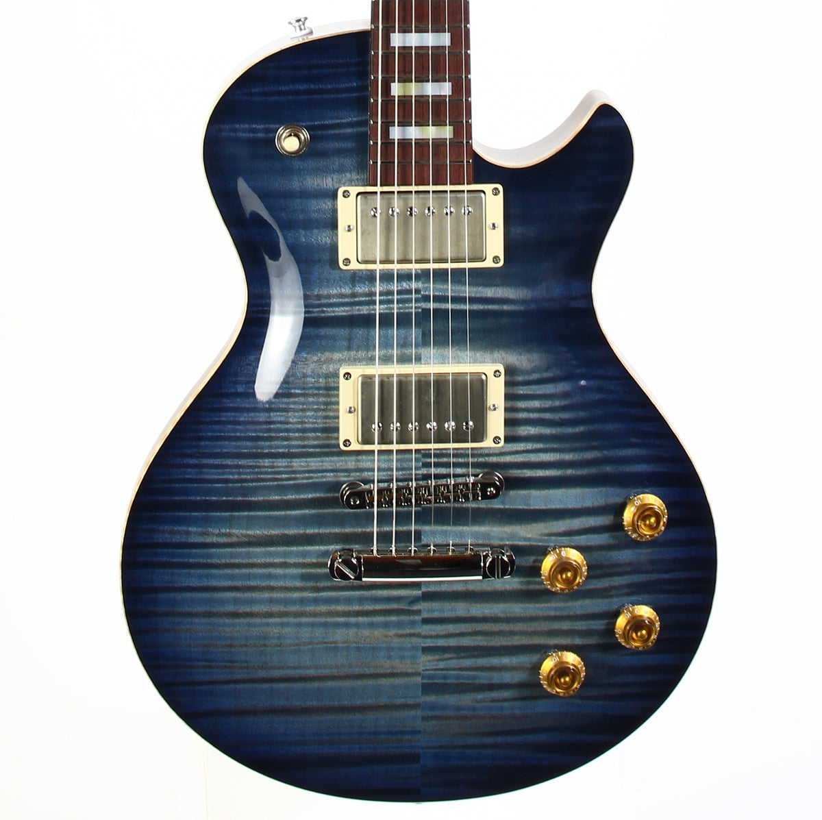 2026 Patrick James Eggle Macon SC Single Cutaway Guitar Blue Denim Burst