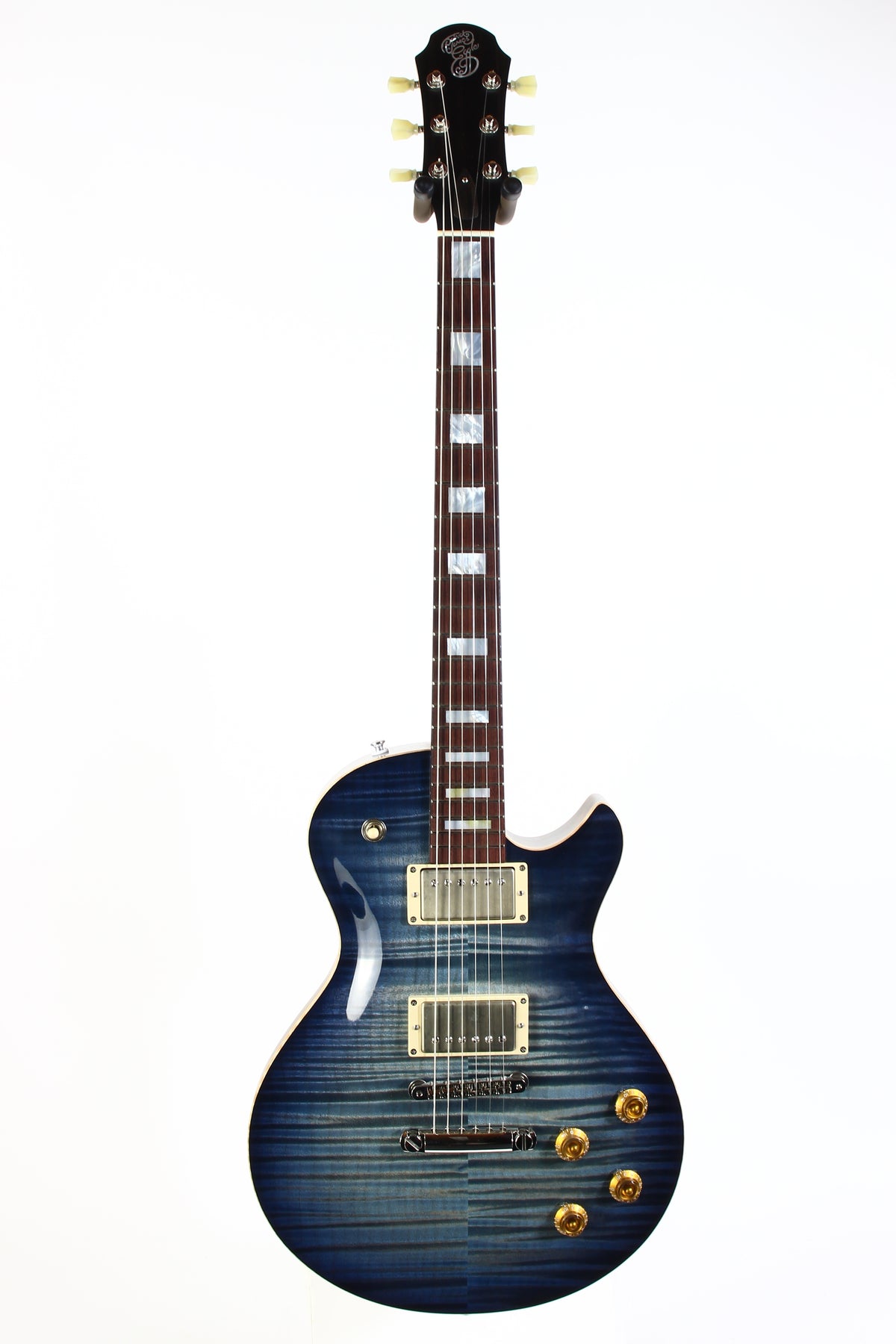 2026 Patrick James Eggle Macon SC Single Cutaway Guitar Blue Denim Burst