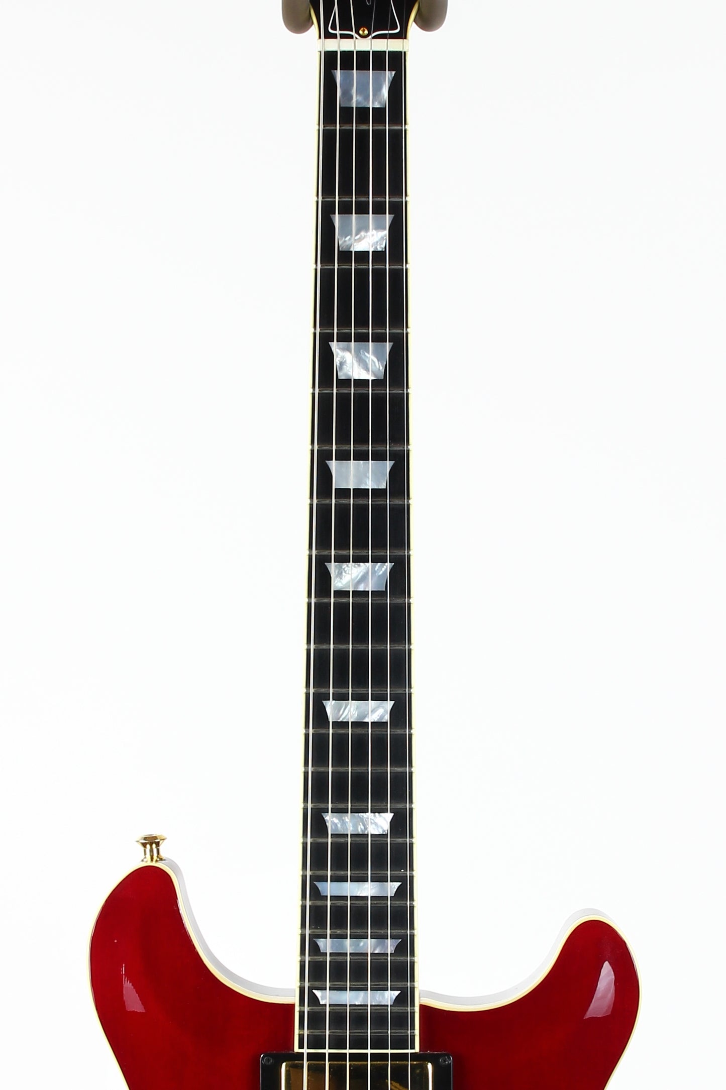 2001 Hamer USA Newport Pro Custom Ruby Red Jazz with Trapeze Tailpiece!