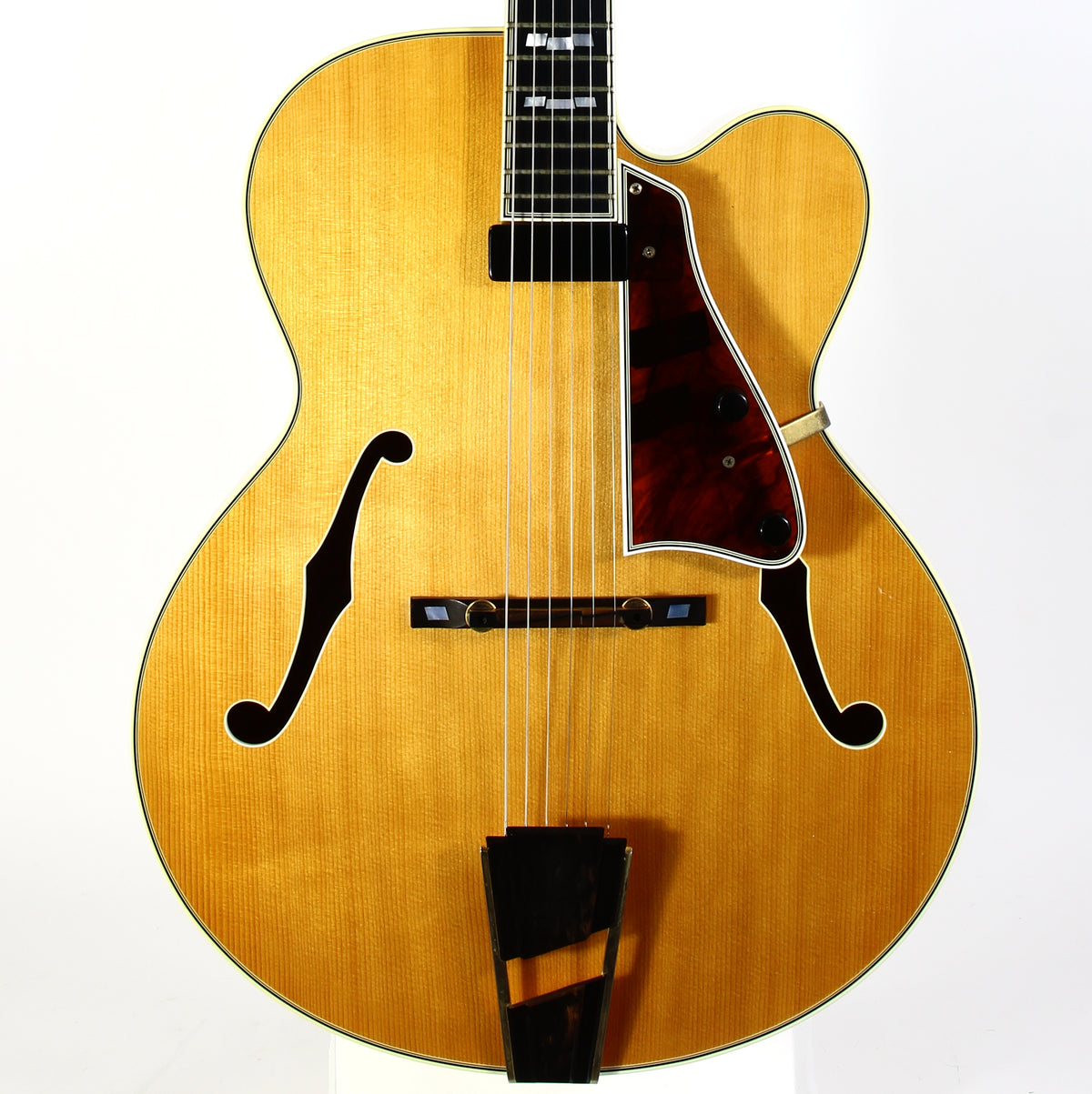 2005 Mark Campellone Deluxe Series 17 Inch Fine Archtop Guitar w Floating Pickup Natural Finish Made In USA