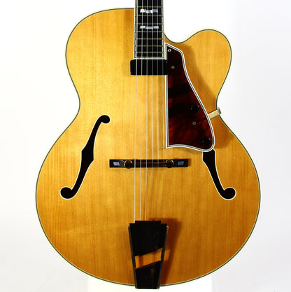 2005 Mark Campellone Deluxe Series 17 Inch Fine Archtop Guitar w Floating Pickup Natural Finish Made In USA