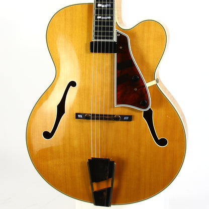 2005 Mark CAMPELLONE Deluxe series 17 inch fine archtop guitar with floating pickup natural finish made in USA