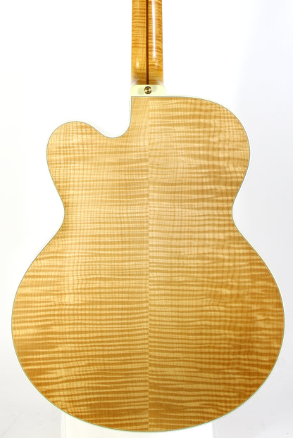 2005 Mark Campellone Deluxe Series 17 Inch Fine Archtop Guitar w Floating Pickup Natural Finish Made In USA