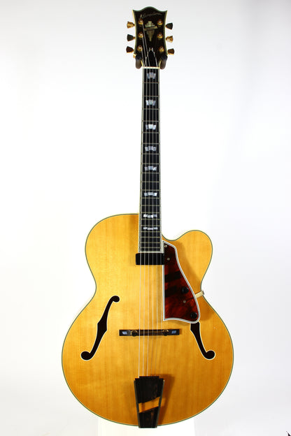 2005 Mark Campellone Deluxe Series 17 Inch Fine Archtop Guitar w Floating Pickup Natural Finish Made In USA