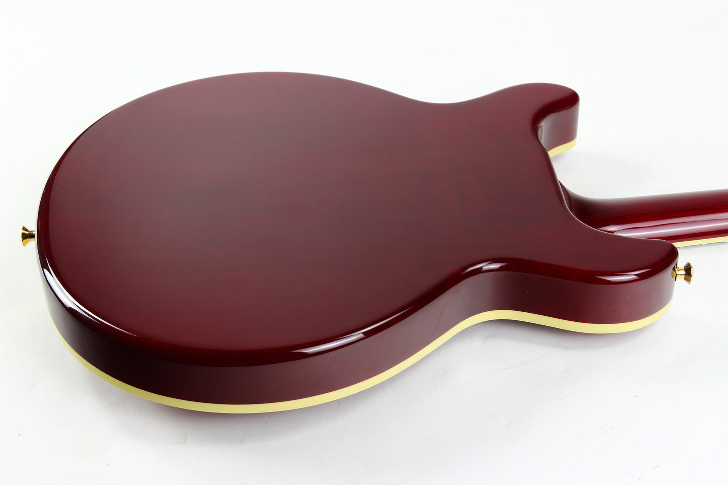 2001 Hamer USA Newport Pro Custom Ruby Red Jazz with Trapeze Tailpiece!