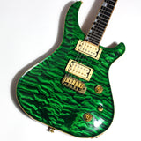 *SOLD*  2003 McNaught DTM Phoenix Rising Custom Diamond Set Thru Neck Electric Guitar - KILLER QUILT!