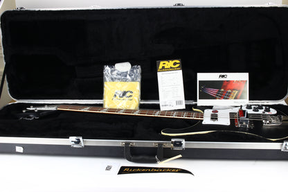 2020 Rickenbacker 4003 Matte Black Electric Bass Guitar | Triangle Inlays, 4000 Series 4001