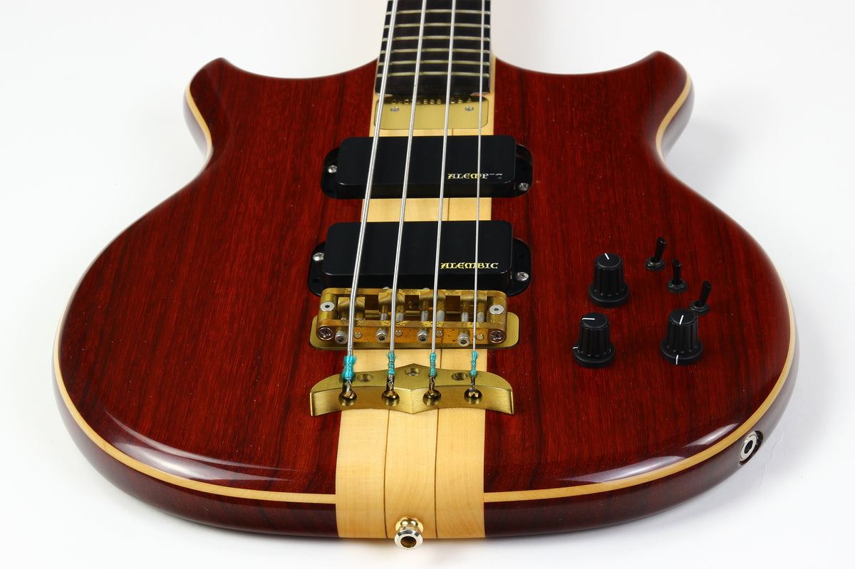 2002 ALEMBIC Custom Short-Scale Electric Bass Guitar Stanley CLARKE Vermilion 4-String