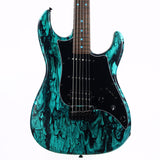 2023 James Tyler USA Studio Elite HD - Black Shmear w/ Turquoise Tint. Matching Dots, Roasted Neck!