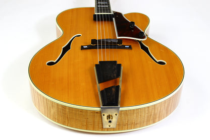2005 Mark Campellone Deluxe Series 17 Inch Fine Archtop Guitar w Floating Pickup Natural Finish Made In USA