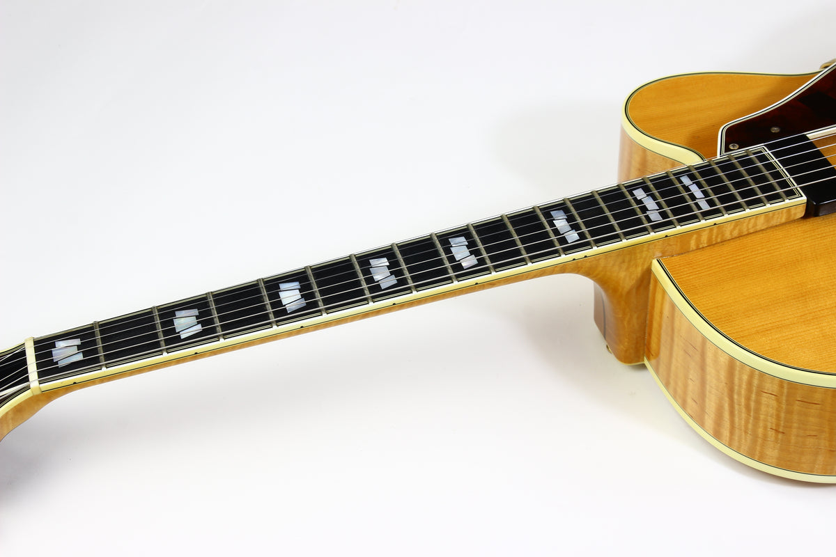 2005 Mark Campellone Deluxe Series 17 Inch Fine Archtop Guitar w Floating Pickup Natural Finish Made In USA