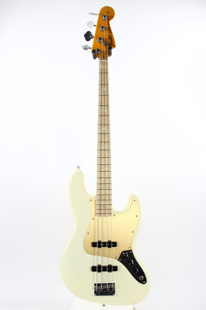 2019 Fender American Mod Shop Jazz Bass Olympic White | Original, '70s Block Inlays, Made in USA