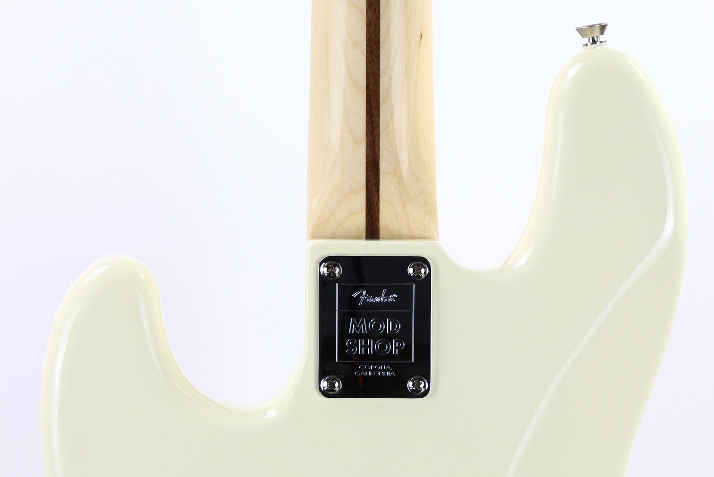 2019 Fender American Mod Shop Jazz Bass Olympic White | Original, '70s Block Inlays, Made in USA