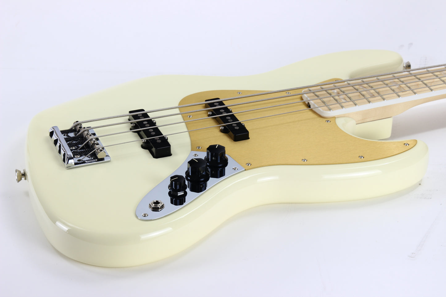 2019 Fender American Mod Shop Jazz Bass Olympic White | Original, '70s Block Inlays, Made in USA