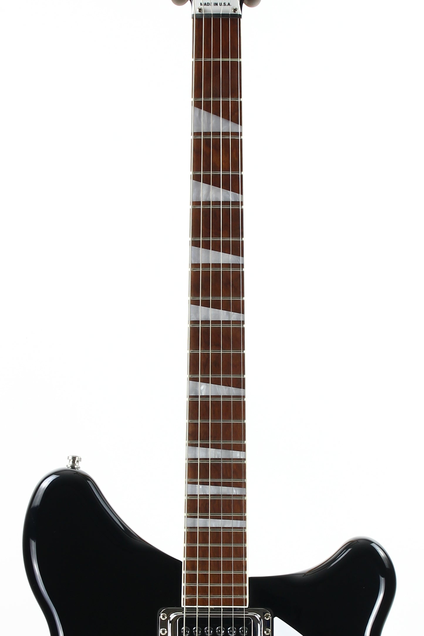 2021 Rickenbacker 360 JG Jetglo Black Semi-Hollow 6-String Guitar