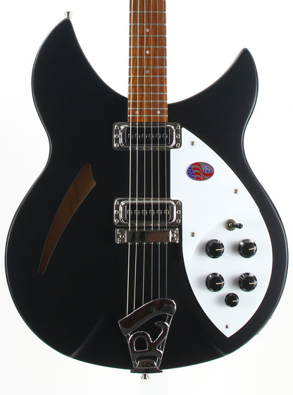 2022 Rickebacker 330 Matte Black | Semi Hollow Electric Guitar