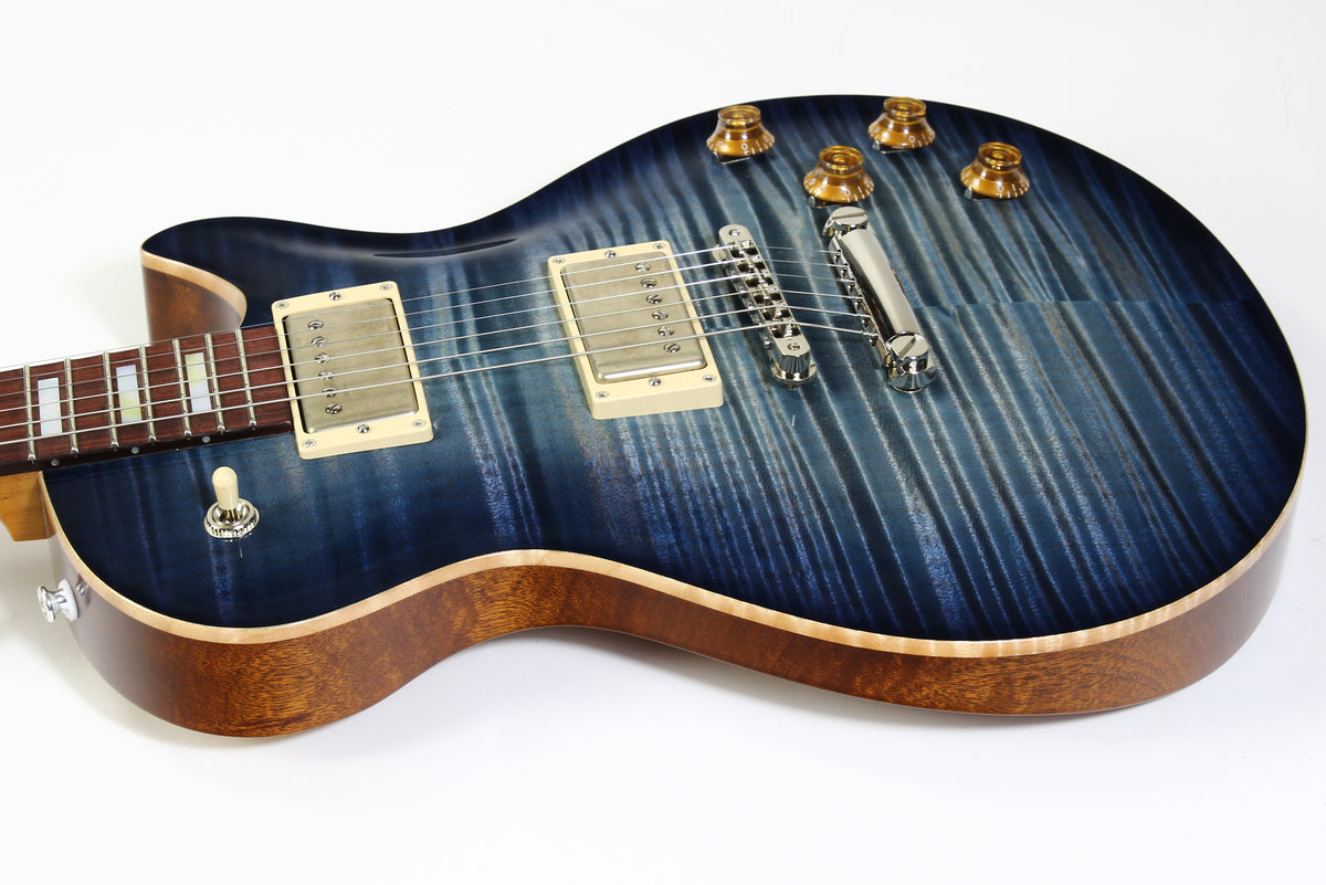 2026 Patrick James Eggle Macon SC Single Cutaway Guitar Blue Denim Burst