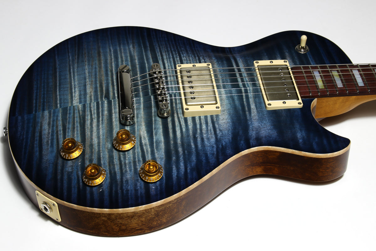 2026 Patrick James Eggle Macon SC Single Cutaway Guitar Blue Denim Burst