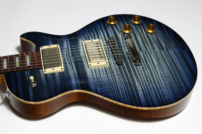 2026 Patrick James Eggle Macon SC Single Cutaway Guitar Blue Denim Burst