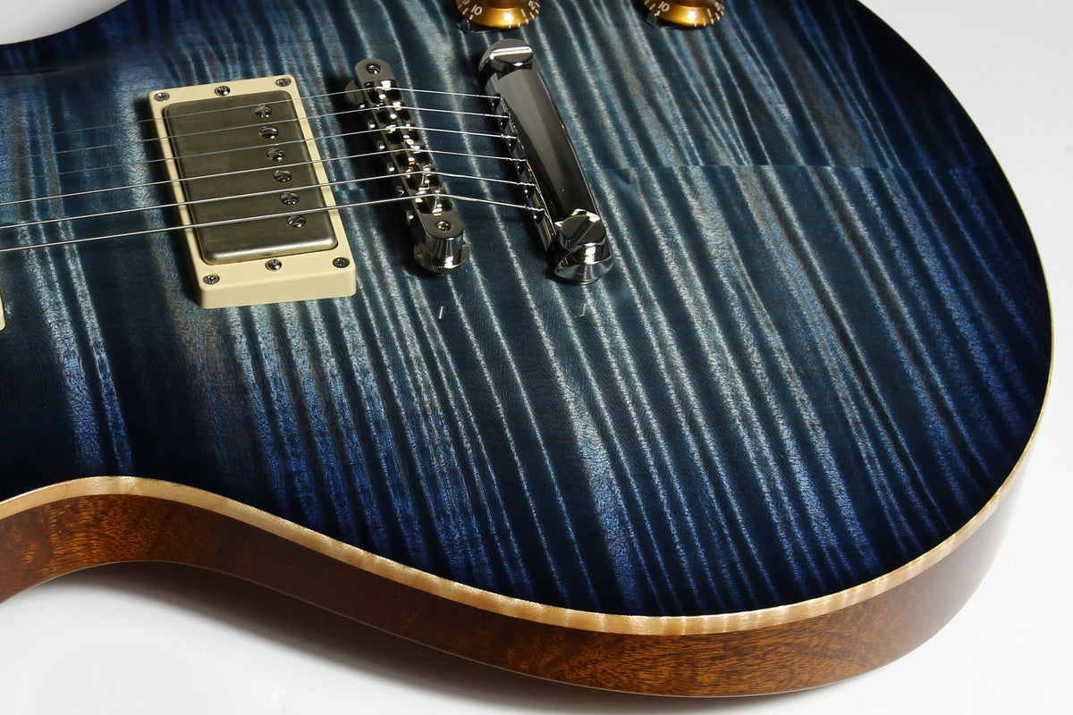 2026 Patrick James Eggle Macon SC Single Cutaway Guitar Blue Denim Burst