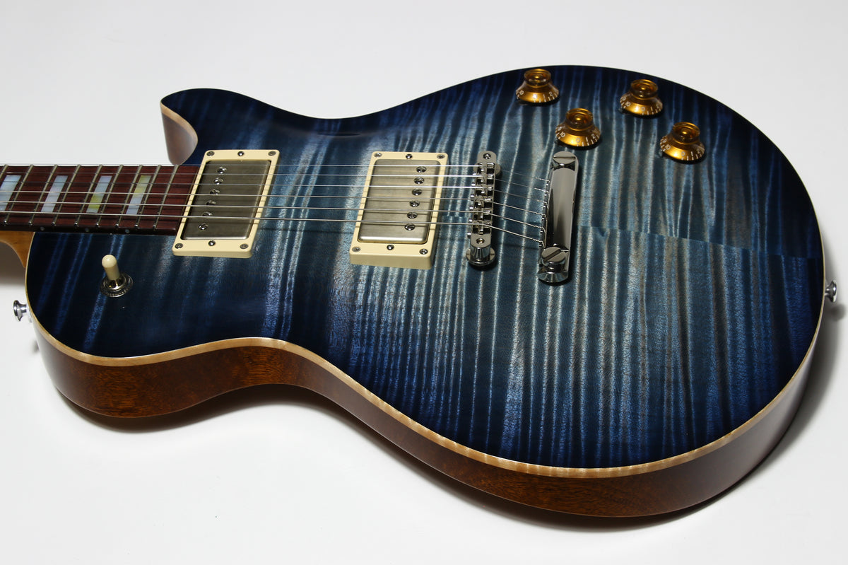 2026 Patrick James Eggle Macon SC Single Cutaway Guitar Blue Denim Burst
