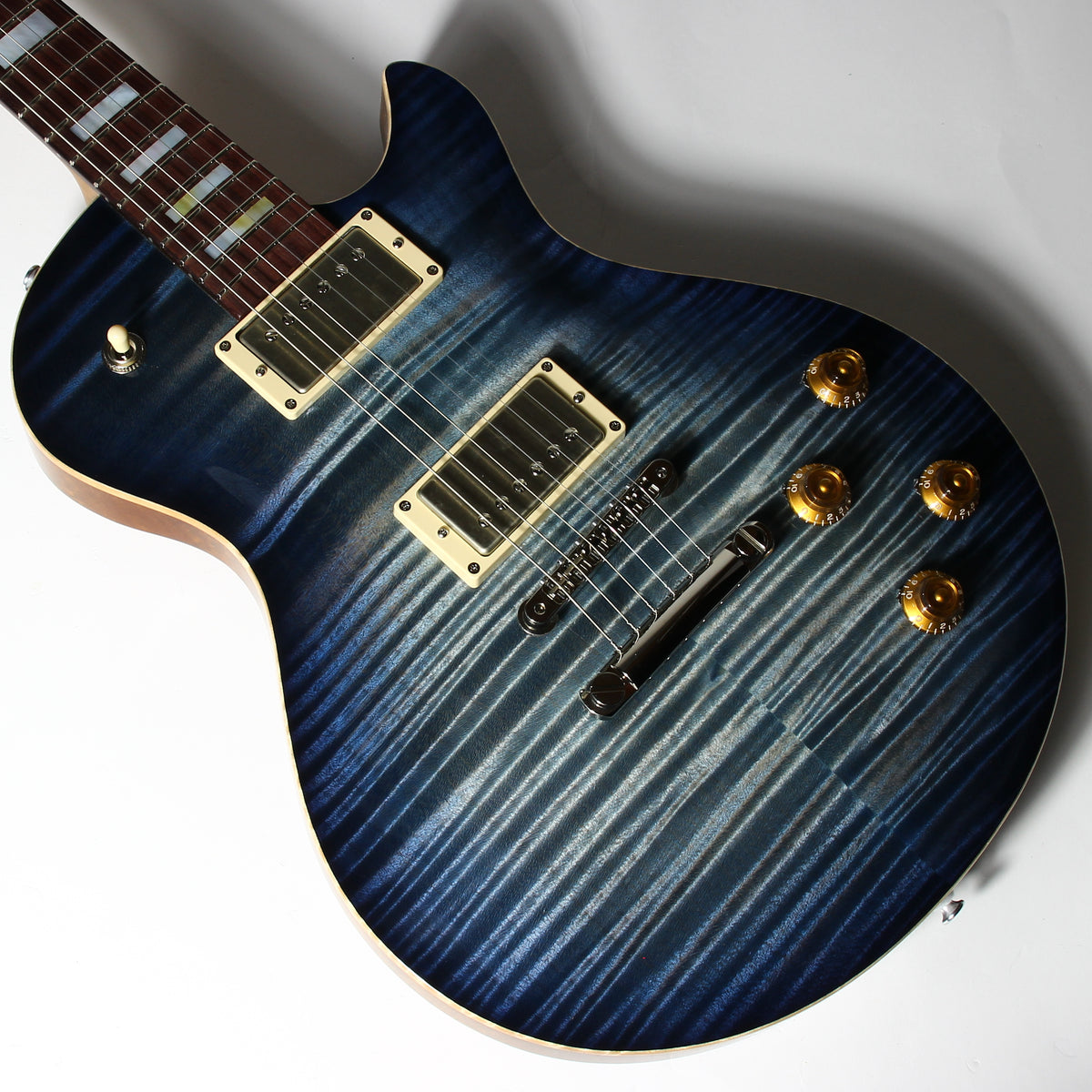 2026 Patrick James Eggle Macon SC Single Cutaway Guitar Blue Denim Burst