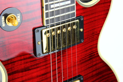 RED TIGER! Gibson Custom Shop 1968 Reissue Les Paul Custom - Figured, '68 Historic Flametop! Fire, Ebony Board!