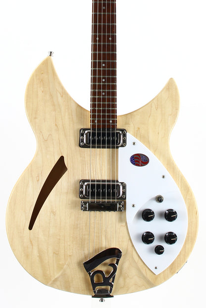 2021 Rickenbacker 330 MG Mapleglo | Semi Hollow Electric Guitar Natural