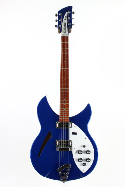 Rickenbacker 330 Midnight Blue | Semi Hollow Electric Guitar, Earlier Lighter Mid Blue