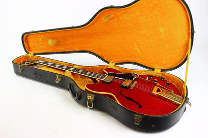 1961 Gibson ES-355 TDSV Cherry 2 PAF Humbuckers Vintage Guitar | Original Case 335 345
